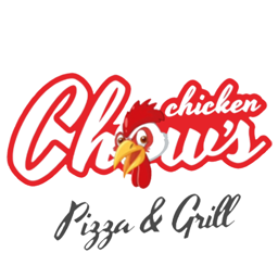 Chow's Chicken Pizza & Grill logo.